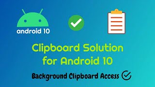 Clipboard not Working in background in Android 10  Clip Stack Solution [upl. by Nauq132]