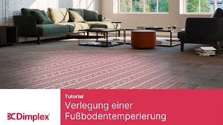 Elektrische Fußbodentemperierung verlegen  Dimplex [upl. by Neff]