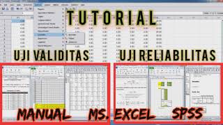 Tutorial Uji Validitas dan Uji Reliabilitas Secara Manual Excel dan SPSS [upl. by Eiderf654]