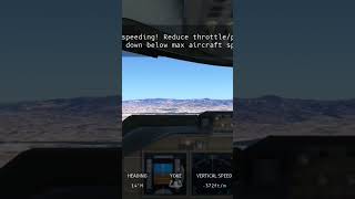 Overspeed alarm for 1 minute  INFINITE FLIGHT aviation alarms [upl. by Llenej656]