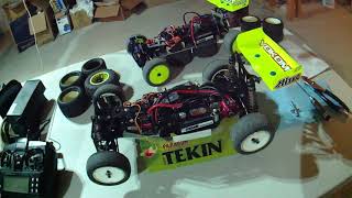 Basement testing Yokomo 95 YZ10 and Kyosho Inferno 10E [upl. by Ottinger]