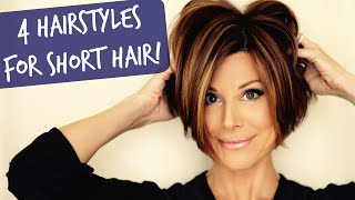 4 Easy Short Hairstyles That Will Make You Want A Bob [upl. by Hartmunn532]