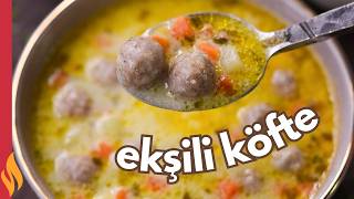 İftara Özel Çorba Tarifi 😋 Ekşili Köfte Çorbası [upl. by Akeirahs]