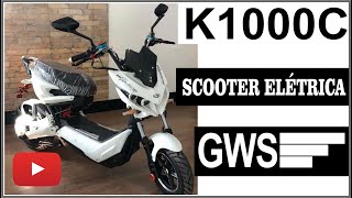 SCOOTER ELÉTRICA COM VISUAL SHOW GWS K1000C [upl. by Miett403]