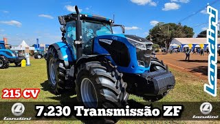 Landini 7230 DuallPower Transmissão ZF Ribeirão PretoSP [upl. by Nalek]