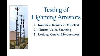 Testing of Lightning ArrestersSurge Arresters in a Substation [upl. by Childs]