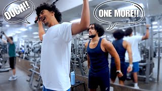 I HAD TO SMACK HIM BACK amp BICEP DAY AT THE GYM GYM VLOG [upl. by Sharman]