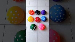 Green Pin Blue Red Yellow Balloon Popping Reverse Video asmr satisfying [upl. by Yrallam]