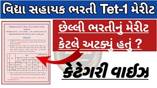 Vidhyasahayak bharti Tet1 Merit list 2022  Tet1 Merit 2022  Last Bharti Tet1 Merit list [upl. by Muslim578]