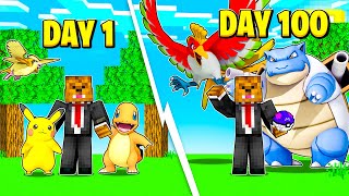 I Survived 100 Days In Minecraft Pixelmon Heres What Happened [upl. by Alessandro]