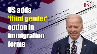 US immigration adds third gender option on citizenship forms [upl. by Coffeng]