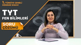 Endemik Yayınları 20232024 1 TG Deneme Sınavı TYT  Fen Bilimleri Video Çözümlü Cevap Anahtarı [upl. by Dympha664]