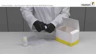 Gluten Analysis Test Procedure with the Dip Stick RIDA QUICK Gliadin  Video 4 [upl. by Atsyrc]