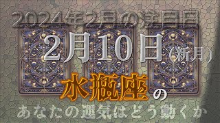 【シンプル占い】＜水瓶座＞2024年2月新月【タロット】【スリーカードスプレッド】 [upl. by Wendt]