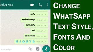 How to Change Whatsapp Text Style Fonts and Type in Blue Color  Whatsapp Tricks [upl. by Kenrick97]