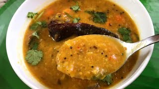 Madras Hotel Style Tiffin Sambar Recipe In Tamil Idli Dosa Pongal Side DishIndian Breakfast Dinner [upl. by Aicilaana164]