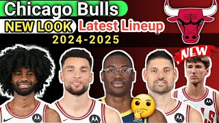 Chicago Bulls  FINAL LINEUP  TODAY UPDATE  ROSTER REPLACE 202425 nbaupdate [upl. by Erodisi123]