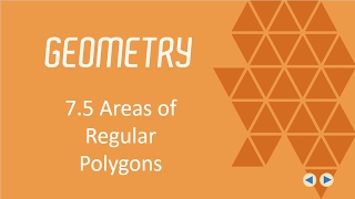 7 5 Areas of Regular Polygons BJU Press Geometry 4th Ed Lesson 75CCCS Flipped Geometry 45 [upl. by Asilaj]