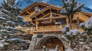 Inside Val d’Isères Most Luxurious and famous 5 Chalet with Indoor pool hottub hammam and more [upl. by Reynard606]