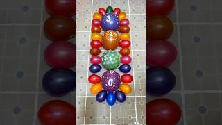 0 1 2 3 and Mini Colorful Balloons Pop Reverse ASMR Satisfying [upl. by Olinad]