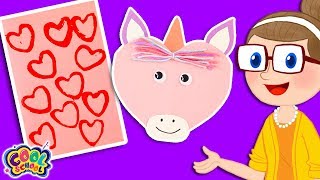 DIY Valentines Day Cards 💘Crafty Carol Crafts💘Crafts for Kids 💘 Cool School [upl. by Leckie790]