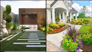 Top 60 Front Yard Garden Landscaping ldeas2024 Home Backyard Patio Design  House Exterior Design [upl. by Jewett]