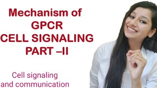 Basic mechanism of GPCR Signaling G protein coupled receptor signalingCell SignalingCSIRNETgate [upl. by Yeldarb]