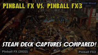 Steam Deck Pinball FX vs Pinball FX3  Five Tables No Commentary [upl. by Marybella206]