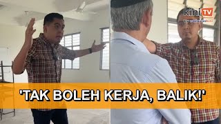 Akmal bantai pegawai JAIM mengamuk pelajar sekolah agama tiada kerusi meja [upl. by Aokek]