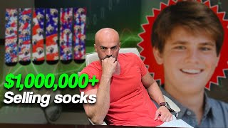 Teenager Made Millions Selling Socks Out Of His GARAGE [upl. by Jamaal]