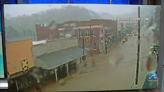 Major flooding due to Helene hits western North Carolina [upl. by Davina]