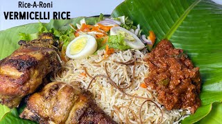 VERMICELLI RICE WITH GRILLED CHICKEN  RICEARONI  SPAGHETTI RICE [upl. by Ennayhc]