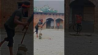 wait for end 😍🏏 chota siraj bowling cricket chotasiraj sixsave catch cricketshots [upl. by Anaibib]