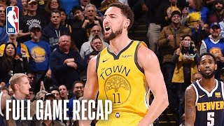 NUGGETS vs WARRIORS  Klay Thompson Knocks Down 9 ThreePointers  March 8 2019 [upl. by Binky966]