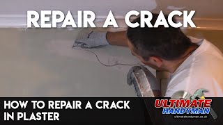 How to repair a crack in plaster [upl. by Ahsekin]