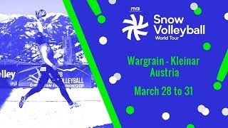 2019 SnowVolleyball World Tour  3rd Day  WagrainKleinarl [upl. by Yllus317]