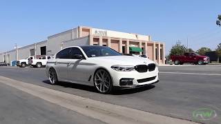 RW Carbon  BMW G30 530e gets a Front Lip amp Trunk Spoiler [upl. by Bunns]