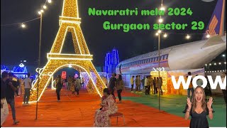 Gurgaon Mela 2024 Navratri Mela in sector 29Gurgaon 2024 Singapore carnival mela Gurgaon 2024 [upl. by Maloney]