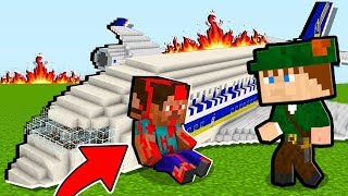 O AVIÃO EXPLODIU E CAIU NA FLORESTA  SOBREVIVA AO APOCALIPSE ZUMBI NO MINECRAFT [upl. by Zysk]