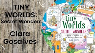 Tiny Worlds Secret Wonders  Clara Gosalves Adult Colouring Book FlipThrough [upl. by Ventura627]