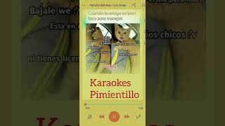 LOS AMANTES KARAOKE PANCHO BARRAZA [upl. by Pantheas713]