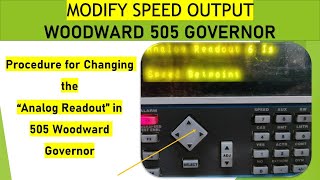 WOODWARD 505 Readout modification [upl. by Atinomar953]