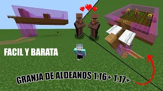 Granja de ALDEANOS 116  117  1171 MINECRAFT JAVA TUTORIAL  FACIL Y BARATA [upl. by Sicard102]