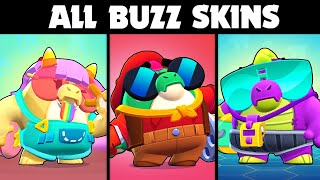 EVERY BUZZ SKIN  Brawl Stars Skin Spotlight [upl. by Eldoree]