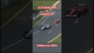 Schumacher Vs Montoya  Melbourne 2002 F1 [upl. by Ahsikat]