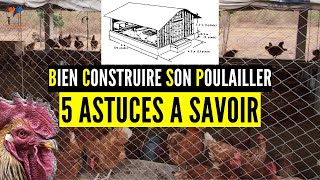 REUSSIR la CONSTRUCTION de son POULAILLER 5 facteurs déterminants élevage poulet en Afrique [upl. by Leaw900]