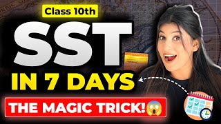 Complete SST in 7 days🔥 MY MAGIC TRICK of scoring 99 marks✅ Don’t miss this❌ [upl. by Aihtenak]