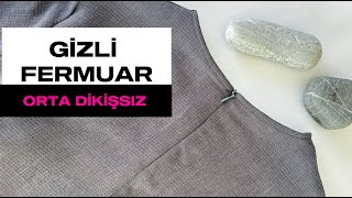 GİZLİ FERMUAR Orta dikişsiz [upl. by Mauchi]