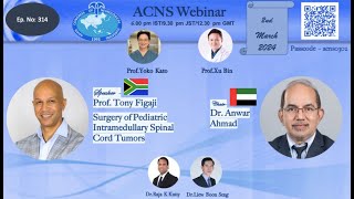 ACNS Webinar  Mar 2  Pediatric Intramedullary Spinal Cord Tumors [upl. by Oretos730]