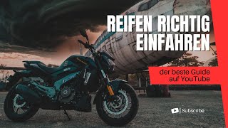 Knieschleifen mit neuen Reifen  so fährst du deinen Motorradreifen richtig ein [upl. by Toile]